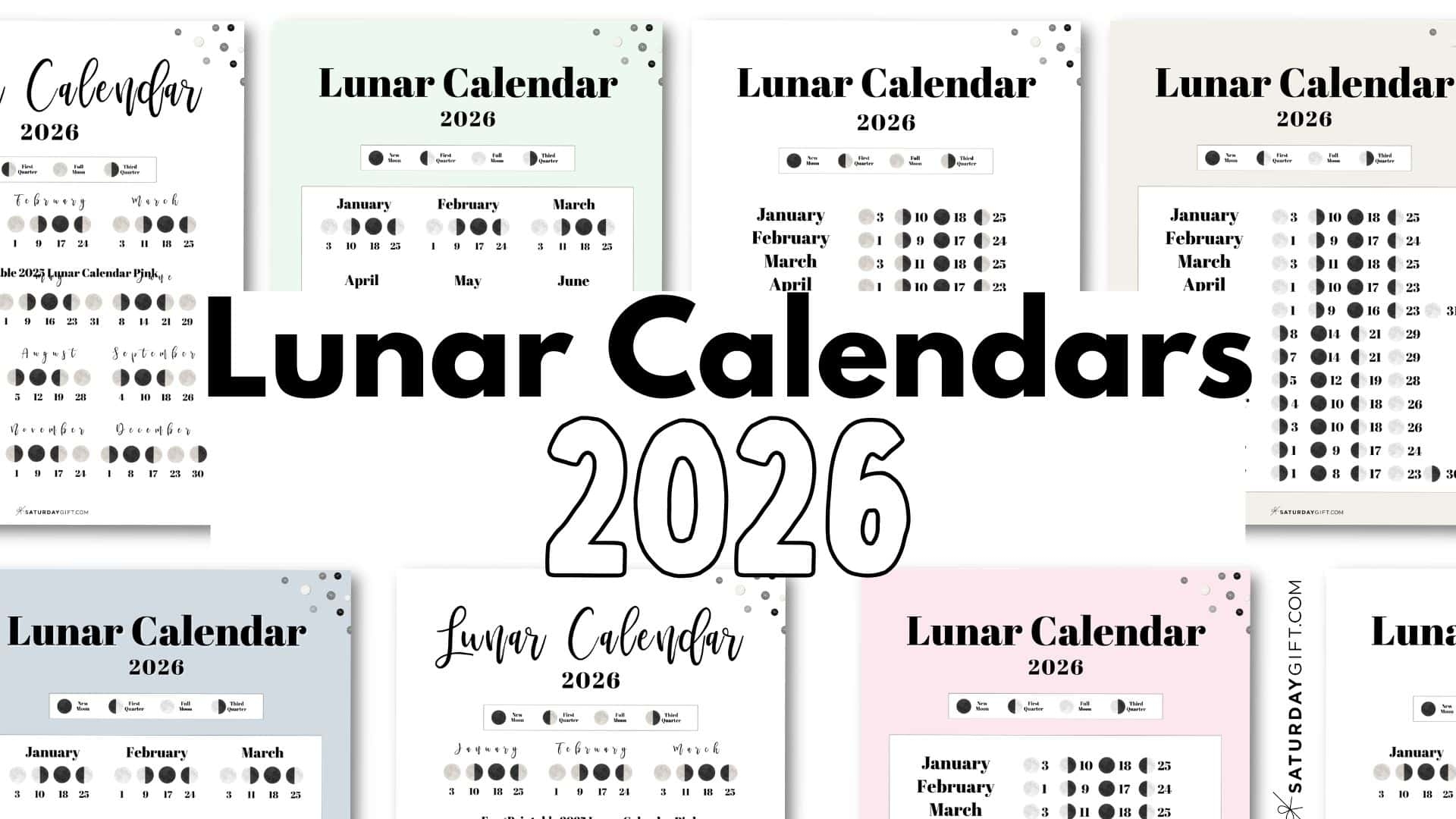 Printable December 2026 Moon Phase Calendar