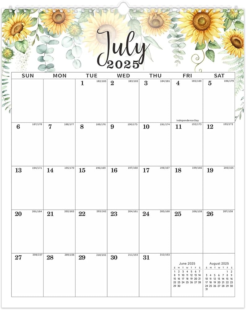 Minstely Wall Calendar 2024 18 Months Calendar Jan 2024 June 2025 11 8 X 14 6 Desk Calendar 2024 With Large Blocks And Lightly Ruled Lines 