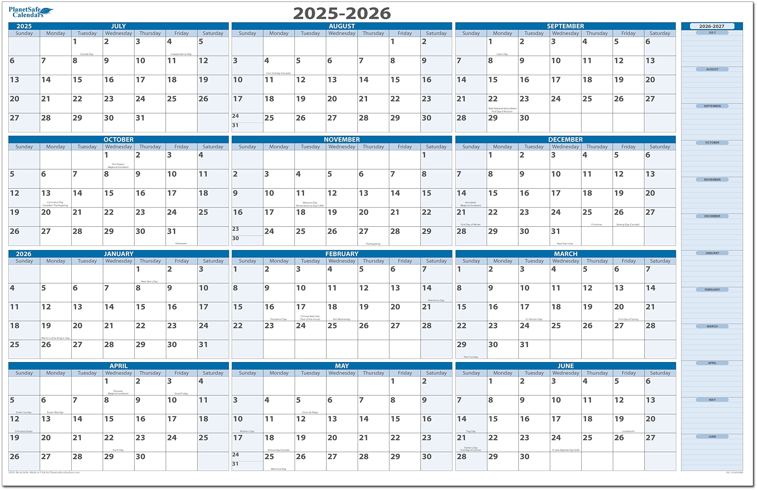 Multi Year Planner Fiscal Academic Split Year July 2025 To June 