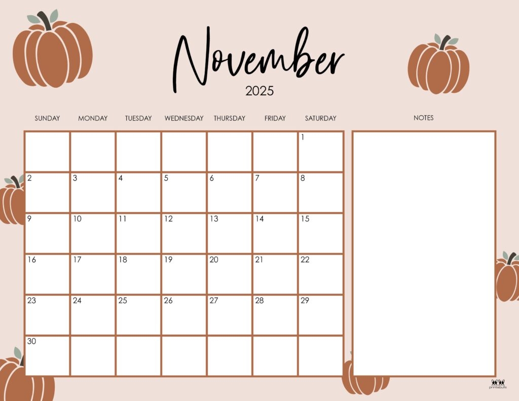 November 2025 Calendars 107 FREE Printables Printabulls