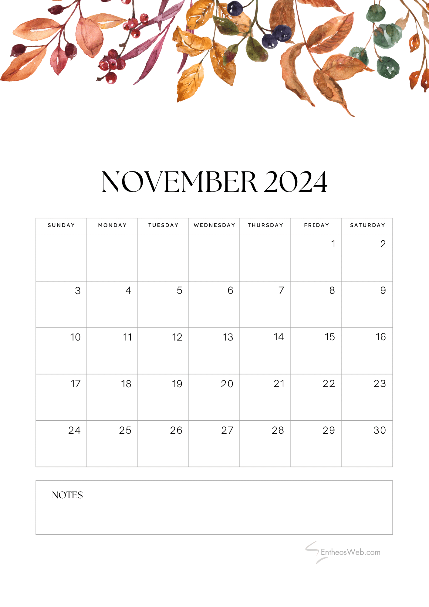 November 2025 Calendars EntheosWeb