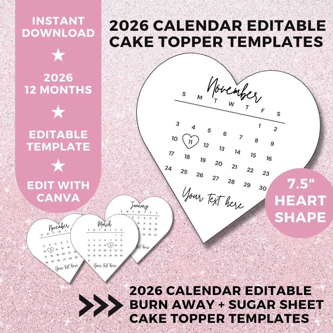 November Calendar Template Etsy UK