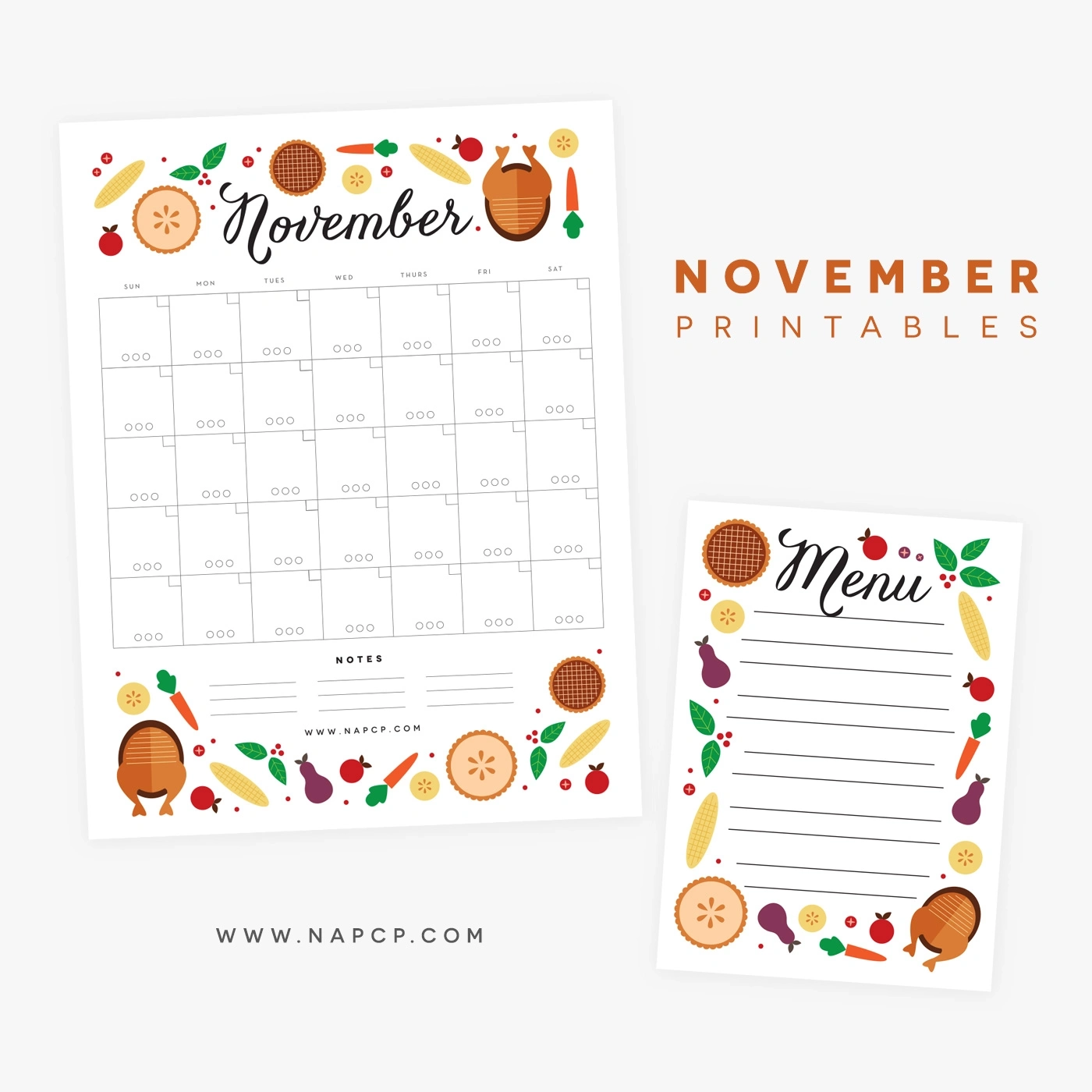 Printable November Calendar For A Child