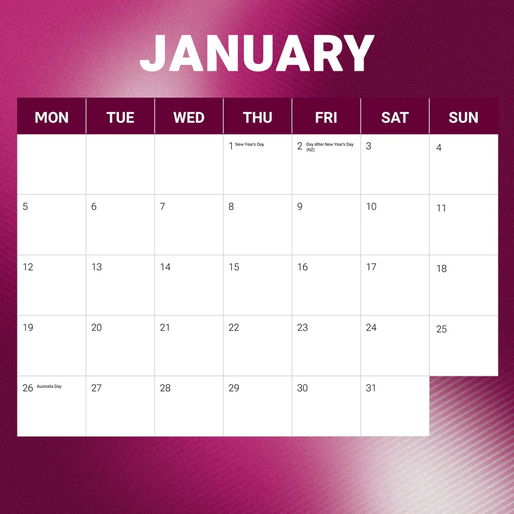 NRL Manly Sea Eagles 2026 Calendar Paper Pocket Calendars 