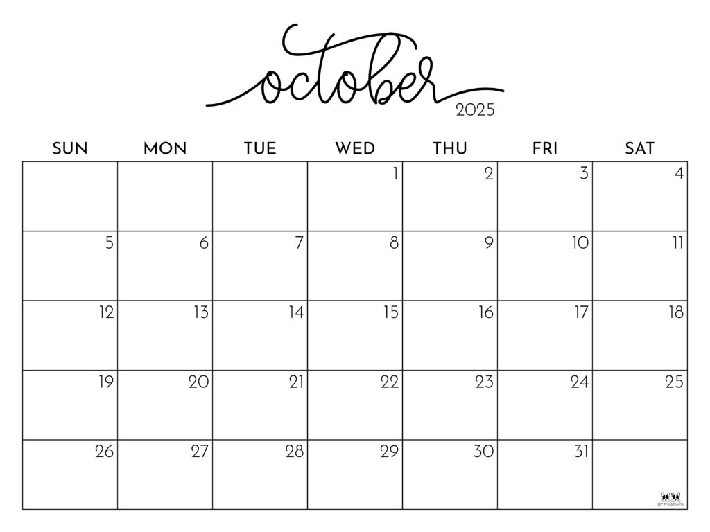 October And November Calendar Printable October And November Calendar Printable