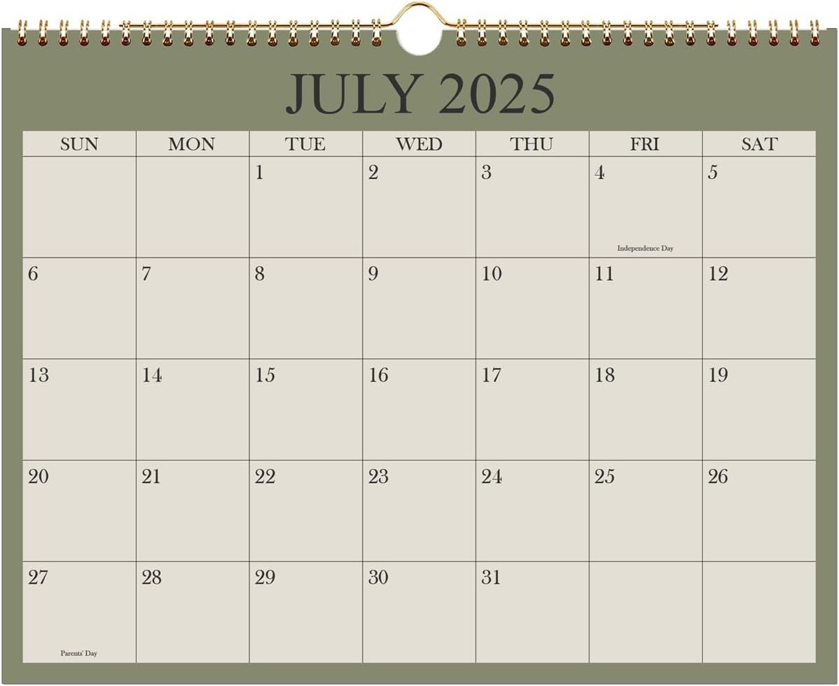 Calendar Month July 2025