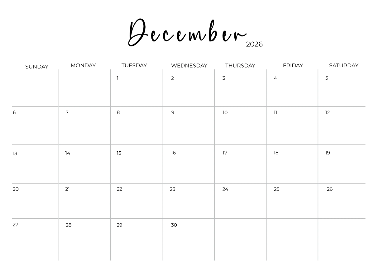 Page 2 Free Calendar Templates Editable And Printable