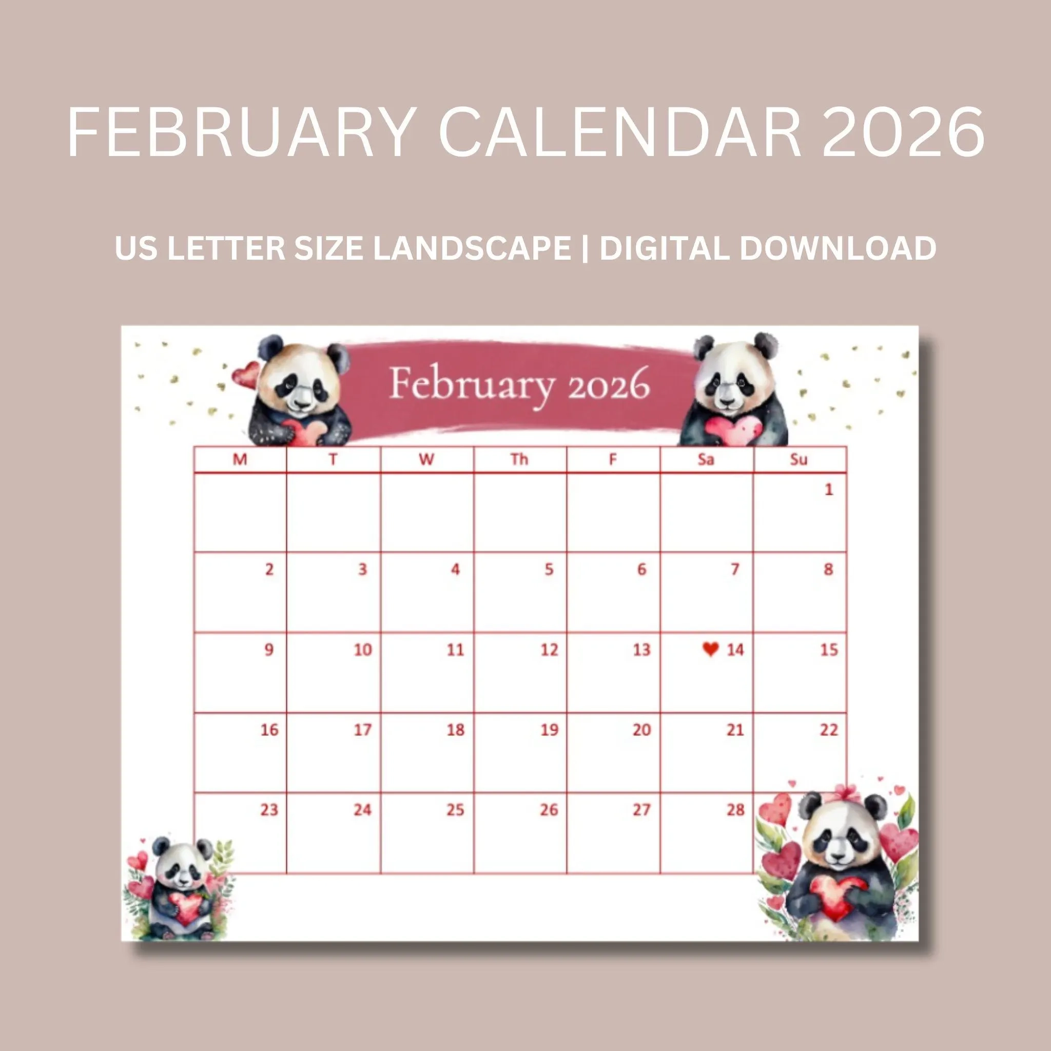 Panda Schedule Etsy Ireland