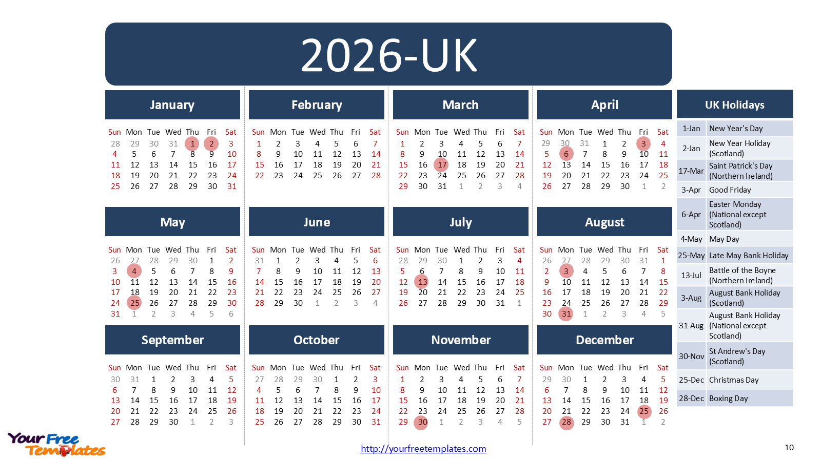 December 2026 Calendar Printable Uk December 2026 Calendar Printable Uk