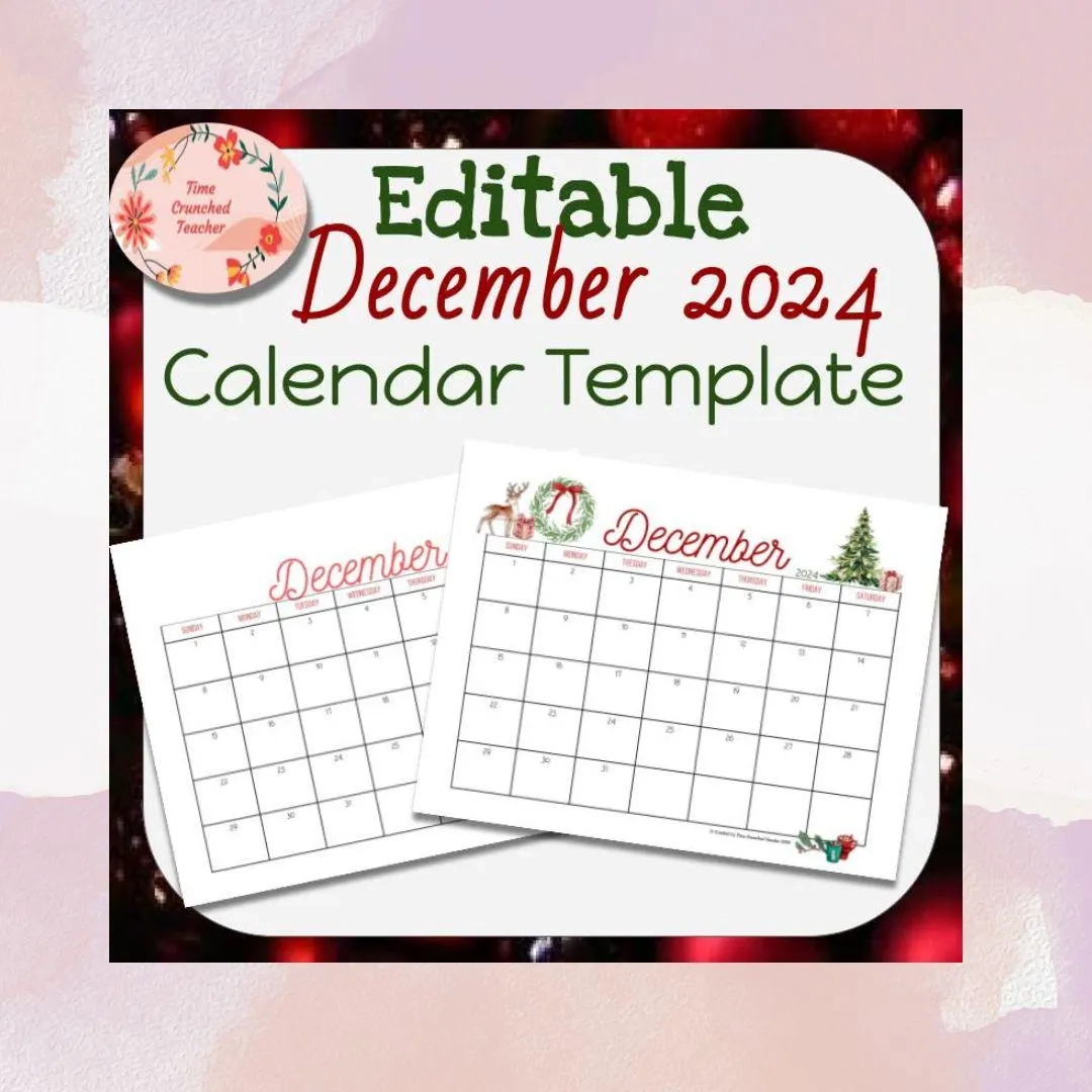 Printable December 2024 Calendar December 2024 Calendar 
