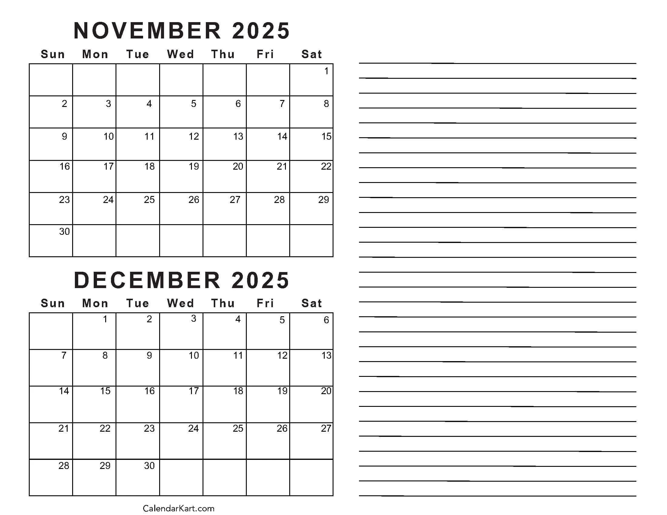 Free Printable November Calendar 2026 Waterproof Free Printable November Calendar 2026 Waterproof