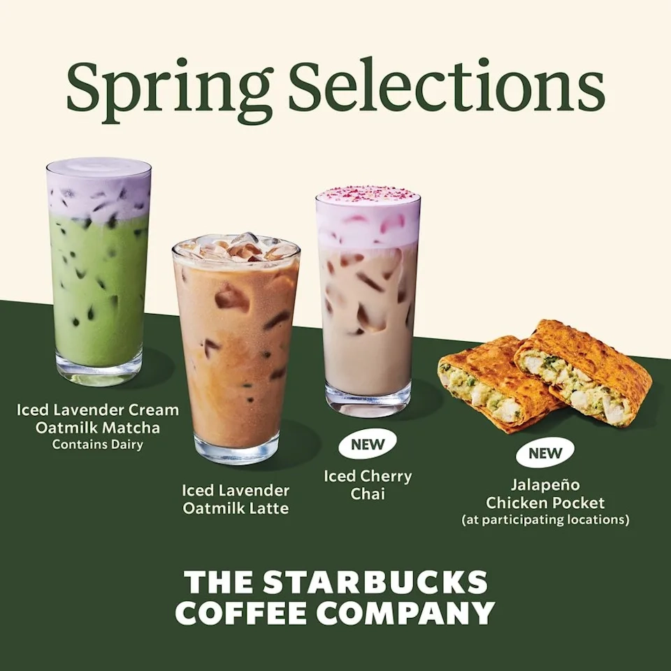 Starbucks 2025 Spring Menu Includes A New Chai Latte That Looks 