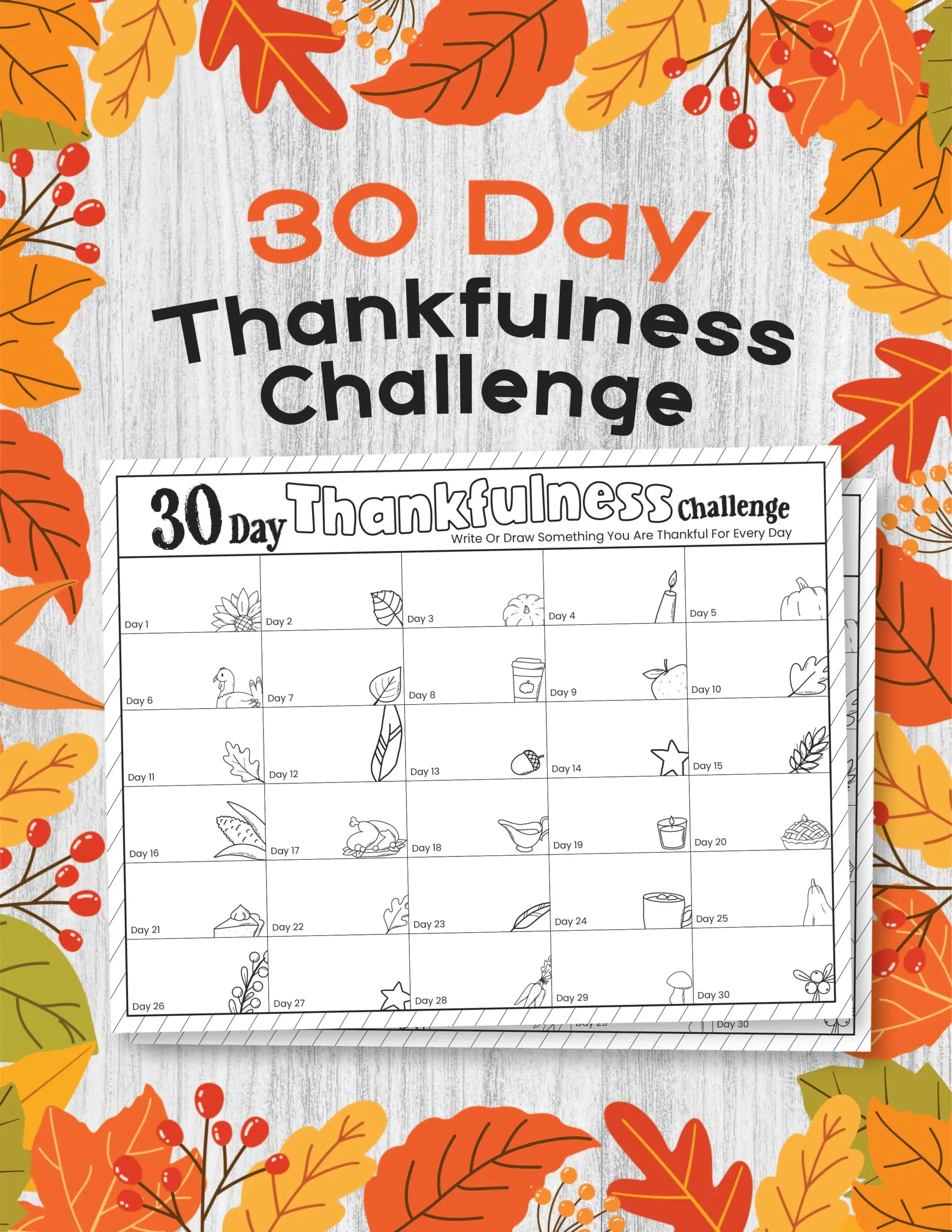 Thankfulness 30 Day Challenge Children s Ministry Deals