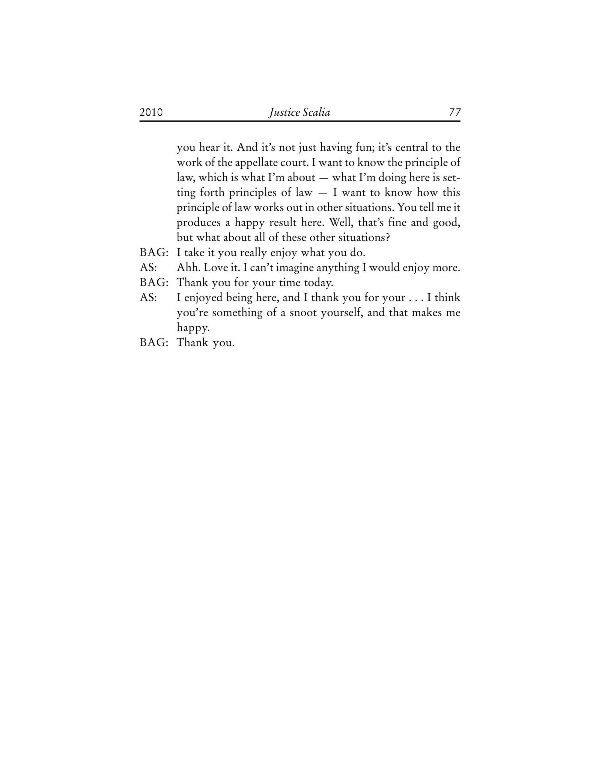 Transcript Of Supreme Court Justices Interviews PDF