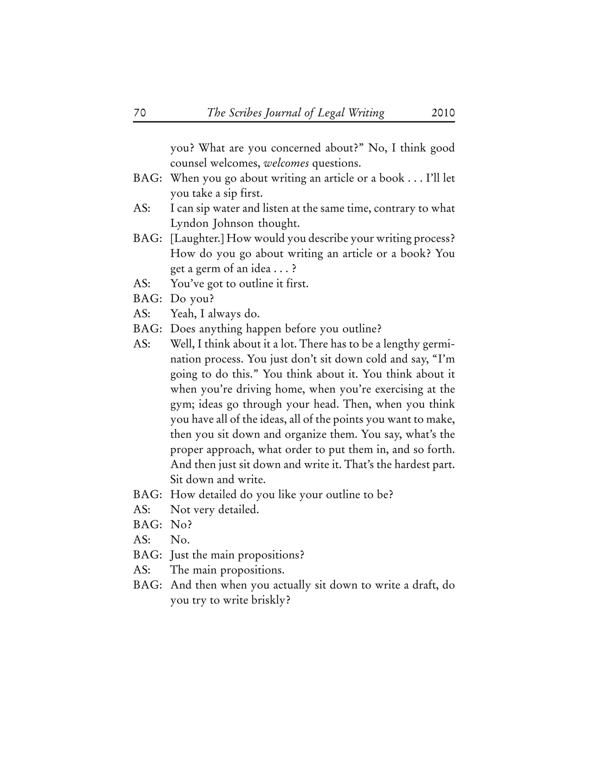 Transcript Of Supreme Court Justices Interviews PDF