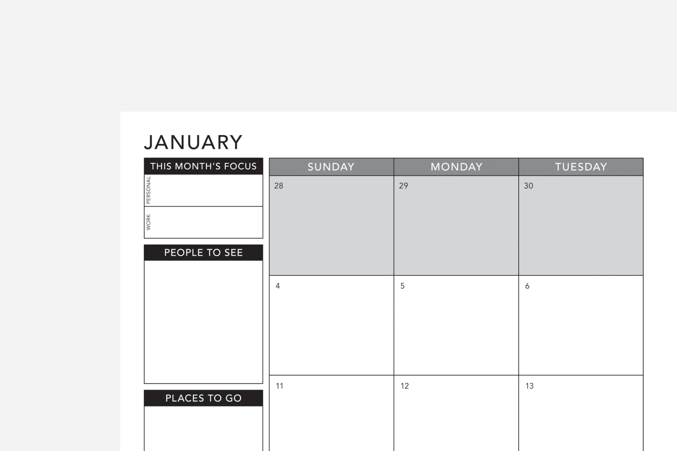 Weekly 2026 Planner PDF Free Printable Passion Planner
